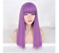 Discendenti 2 Mal Bertha Malefica Lunga vita Male Diritta Viola per bambini Parrucca Cosplay per adulti + Cap parrucca gratis I bambini come l'immagine