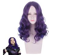 Discendenti 3 Parrucca Riccia Mal onda Ricci Costume Cosplay Resistente al calore Capelli sintetici Parrucche da donna