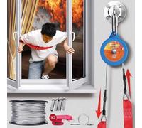 Discensore automatico antincendio dispositivo di salvataggio di emergenza per 2-25 piani con imbracatura di sicurezza regolabile per l'evacuazione dell'ufficio domestico