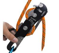 Discensore per Arrampicata,Dispositivi di assicurazione per Arrampicata,Discensore Autofrenante | Attrezzatura di Salvataggio autobloccante antipanico per Discesa in Corda Doppia per la Sicurezza,