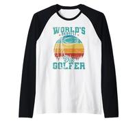 Discgolfer più Okayest del Mondo Maglia con Maniche Raglan