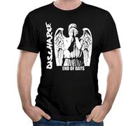 Discharge End of Days Poster Punk World Men's T-Shirt Unisex Black Tee Top, Nero , XL