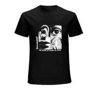 Discharge Hear Nothing See Nothing Say Nothing Men Black Cotton T-Shirt Print Tee Shirts XXL