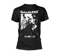 DISCHARGE THE MORE I SEE T-Shirt NUOVO