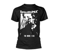 DISCHARGE THE MORE I SEE T-Shirt NUOVO