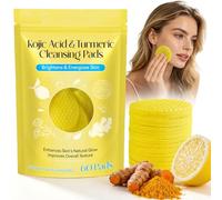 Dischetti Detergenti Alla Curcuma 60 Pezzi,Pads Viso Double Face Esfolianti,Detersione Delicata E Pulizia Dei Pori,Aiuta A Ridurre Punti Neri,Illumina L’Incarnato Opaco,Per Pelle Grassa