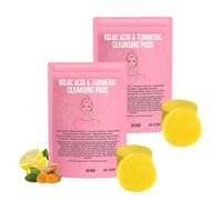 Dischetti Detergenti alla Curcuma e Acido Cogico, Dischetti Esfolianti per Viso e Corpo, Liberano i Pori, Delicati e Non Irritanti (30 Pezzi)