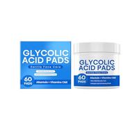 Dischetti esfolianti glicolici per il viso, confezione da 60, con il 10% di glicolico puro e il 2% di salicilico, per la pelle e l'invecchiamento, 15 ml PzY498 (Blue, 7.5x7.5x7cm)