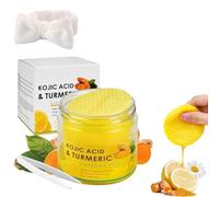 Dischetti struccanti al limone, curcuma e acido cogico, dischetti tonificanti coreani illuminanti - Dischetti tonificanti anti-età, anti-macchie e anti-rughe, dischetti di cotone idratanti p (A)