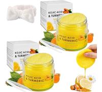 Dischetti struccanti al limone, curcuma e acido cogico, dischetti tonificanti coreani illuminanti - Dischetti tonificanti anti-età, anti-macchie e anti-rughe, dischetti di cotone idratanti p (B)