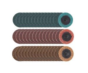 Dischi a rapido con supporto da 1/4 pollice | Dischi abrasivi in nylon con supporto per disco con bloccaggio a rullo da 1 / 4 pollice per dischi per