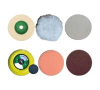 Dischi abrasivi Ø 75 mm x 10 mm, dischi da taglio a ventaglio, set di lame circolari, dischi lamellari, dischi per lucidatura, smerigliatrice angolare, accessori per piastrelle, vetro, legno, metallo