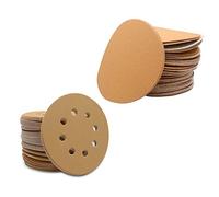 Dischi abrasivi 20 dischi abrasivi per levigatrici circolari con 8 fori, 125 mm, con 8 fori, carta vetrata a gancio e anello senza polvere, grana 800, per levigatrici orbitali casuali