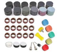 Dischi Abrasivi 25mm Con Attacco a Velcro 268 Pezzi, Carta Vetrata per Levigatrice Bagnati e Asciutti, Platorello per Smerigliatrice per Dremel, Platorello per Trapano a Batteria, Set Di accessori per