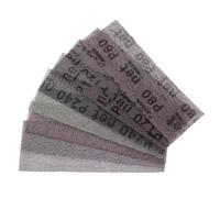 Dischi abrasivi a rete, confezione da 15 dischi abrasivi a rete da 198 x 70 mm, senza polvere, con gancio a L, carta vetrata for levigatura a secco, grana da 80 a 320, for tampone levigatore(120)