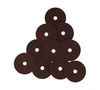 Dischi abrasivi in fibra di resina, 10 pezzi, diametro 10 cm, per smerigliatrice angolare con diverse opzioni di grana per metallo, costruzione navale e attività di rettifica edilizia (grana 80)