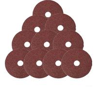 Dischi abrasivi in fibra di resina, 10 pezzi, diametro 10 cm, per smerigliatrice angolare con diverse opzioni di grana per metallo, costruzione navale e attività di rettifica edilizia (grana 36)