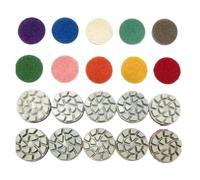 Dischi abrasivi in resina flessibile for lucidatura e finitura diamantati da 25 mm for marmo, granito, pietre preziose, pietra con supporto adesivo(1500,40pcs)