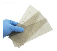 Dischi abrasivi in rete da 50 pezzi - Dischi abrasivi antipolvere con carta vetrata for lucidatura a secco da 198x70 mm for metallo, legno e altro(320grit)