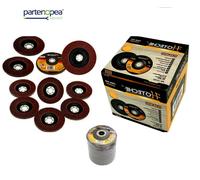 Dischi Abrasivi lamellari per smerigliatrici 115/125 mm per sgrossare kit 10pz