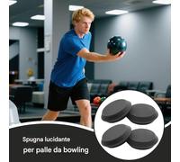Dischi Abrasivi per Bowling - Attrezzo Per Lucidatura E Pulizia | Kit da 4 Pezzi Lucidatore Portatile per Ottimizzazione Prestazioni, Rifinitura, Manutenzione, Finitura Strutturata, e Miglioramento Pr