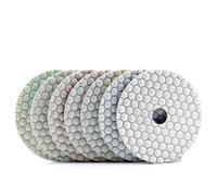 Dischi Abrasivi per Lucidatura Diamantati, 7 Pz/Lotto 2.0mm di Spessore Tampone per Lucidatura Flessibile A Secco Disco Abrasivo Diamantato da 3 Pollici per Marmo Granito 80 Mm Pi, 200