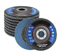 dischi abrasivi per smerigliatrice 5/20PCS Dischi Lamellari 115mm Mole Abrasive Disco Abrasivo 40/60/80/120 Grana 4.5 pollici for Smerigliatrice Angolare Legno