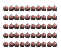 Dischi abrasivi per trapani, grana 60, 60 mm, codolo da 6 mm, 50 pezzi