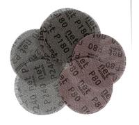 Dischi abrasivi Tamponi, 10 pezzi 5 pollici 125 mm maglia antipolvere anti-blocco gancio e anello dischi abrasivi carta vetrata abrasiva rotonda 80-320 grana(180 Grit)