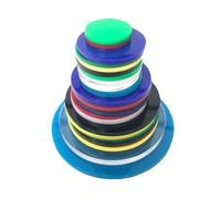 Dischi acrilici colorati - Piccoli rotondi opachi, spessore 2 mm(White,14cmx1pcs)