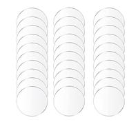 Dischi acrilici rotondi Confezione da 30 fogli circolari in acrilico trasparente, disco rotondo, spessore 2 mm, diametro 20-50, for progetti artistici fai te artigianali(Diameter 40mm)