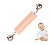 Dischi ad incastro - Padroneggia istantaneamente la trasmissione manuale a mano, 7,5 cm manico in legno di faggio naturale, solido 90 gradi per motivazione a gattonare, EN 71