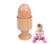 Dischi ad incastro - Padroneggia istantaneamente la trasmissione manuale a mano, 7,5 cm manico in legno di faggio naturale, solido 90 gradi per motivazione a gattonare, EN 71