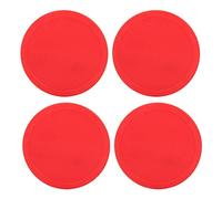 Dischi air hockey, 4 pezzi in plastica resistente, Puck air hockey per tavoli da gioco, for famiglia, ufficio, feste