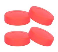 Dischi da hockey - Confezione da 4 dischi da hockey da pavimento per bambini e giovani, attrezzatura ufficiale per allenamento per hockey su ghiaccio per esercitarsi, in gomma PVC resistente per tiri