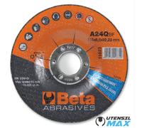 DISCHI DA SBAVO D. 115x6,50mm X FERRO ACCIAIO E INOX BETA-ABRABETA CONF. 10pz