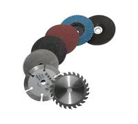 Dischi da taglio 7 pezzi 75 mm (foro 10 mm) for levigatrice e sega