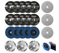 Dischi da Taglio 75mm, diamante, smeriglio blu, acciaio, 80 grit, professionale