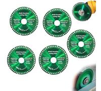 Dischi da taglio da 10,2 cm per smerigliatrice angolare, lame per sega composita multimateriale, lame ultra sottili per metallo, legno, plastica (richiede protezione di sicurezza) (A)