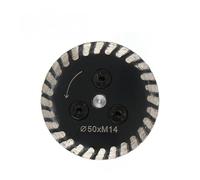 Dischi da taglio for metallo, lama diamantata da 30/40/50 mm con flangia rimovibile M14 5/8-11 Disco da taglio for incisione, intaglio, cemento, granito, arenaria (50 mm, filettatura 5-8-11)(50MM,M14