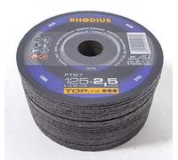 Dischi da taglio Rhodius FT67 125 x 2,5 mm per acciaio 25 pezzi