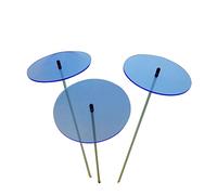 Sun Catcher Garden Decor Dischi del Sole 3 Incandescente Grandi Pali da Giardino 75cm Altezza Ornamento per Esterni Regalo per Giardinieri, Colour:Fluorescent Blue