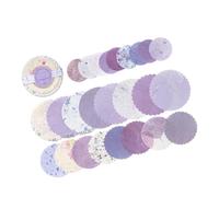 Dischi di carta Set di abbellimenti per carte fatte a mano Libri di memoria Crafting 2 in 1 Applicazione di design Light Retro Journaling Forniture