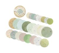 Dischi di carta Set di abbellimenti per carte fatte a mano Libri di memoria Crafting 2 in 1 Applicazione di design Light Retro Journaling Forniture