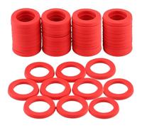 Dischi di guarnizione per tubo da giardino, 50 pezzi, in silicone, per annaffiatoio per lavatrici, lavatrici, rubinetti, lavandini, irrigatori