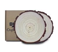 Dischi di Legno Dischetti legno 23-25 cm 2 pz da Decorare, Tronco Legno