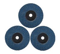 Dischi di macinazione di griglia, Dischi abrasivi lamellari piatti da 75 mm for taglio, levigatura, lucidatura e smerigliatura di metalli(3pcs,120P)
