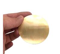 dischi di ottone solido, Disco circolare in lamiera di ottone for incisione su battiscopa, confezione da 13, misure multiple C28000(35mm x 1.5mm 1pc)