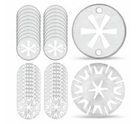 Dischi di protezione dal calore - 40 pezzi - 30 mm - Plug & Play - protezione dal calore - fissaggio piastra di protezione antincastro clip clip disco di sicurezza per Audi, per VW, per Ford - Set