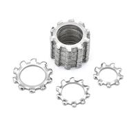 Dischi di sicurezza interni esterni a stella in acciaio inox M3 M4 M5 M6 M8 M10 M12 M14 M16 M20 M24 M27 M30 guarnizione (esterno Tooth,M10,5 20 pezzi)